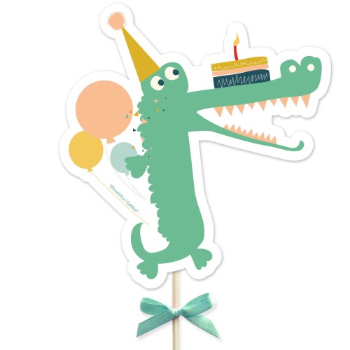 topper-dekoracja-ozdoba-na-tort-do-tortu-roczek-animals-aligator-krokodyl-Wiewiorka-i-Spolka-animals-crocodile-cake-topper-Squirrel-and-Company