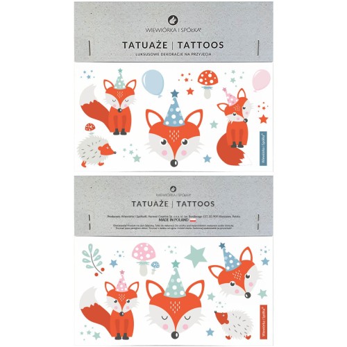 tatuaze-zmywalne-lisek-liski-Wiewiorka-i-Spolka-fox-temporary-tattoos-Squirrel-and-Company