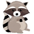 balon-helowy-szop-pracz-borsuk-Wiewiorka-i-Spolka-raccoon-foil-balloons-Squirrel-and-Company
