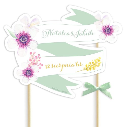topper-dekoracja-ozdoba-na-tort-slubny-wesele-mietowe-kwiaty-anemony-Wiewiorka-i-Spolka-personalised-wedding-cake-topper-Squirrel-and-Company
