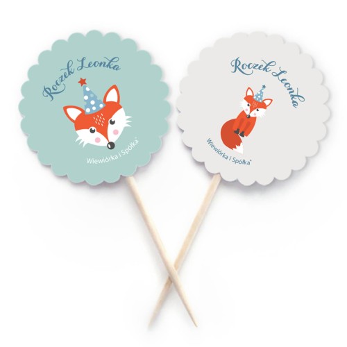piki-pikery-wykalaczki-dekoracje-na-babeczki-urodziny-roczek-lisek-lis-lisem-liskiem-liski-las-Wiewiorka-i-Spolka-fox-foxes-forest-cupcake-personalised-kit-mini-flags-Squirrel-Company
