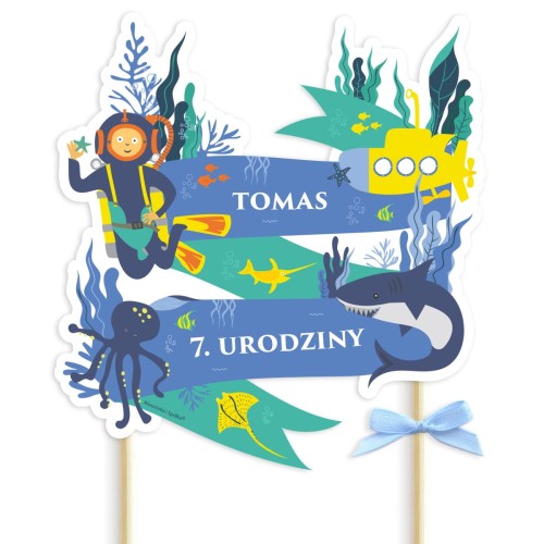 topper-dekoracja-ozdoba-na-tort-do-tortu-nurek-lodz-podwodna-podwodny-swiat-ocean-morze-Wiewiorka-i-Spolka-under-the-sea-submarine-personalized-cake-topper-Squirrel-Company