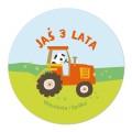 koleczka-naklejka-naklejki-nalepka-nalepki-urodziny-roczek-farma-czerwony-traktor-ciagnik-Wiewiorka-i-Spolka-farm-village-tractor-animals-personalized-birthday-stickers-Squirrel-Company