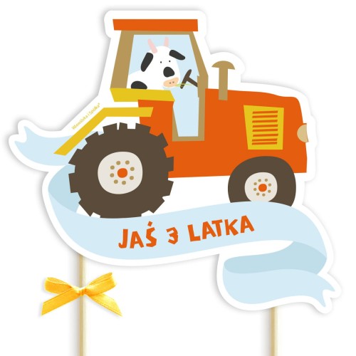 topper-dekoracja-ozdoba-na-tort-do-tortu-urodziny-roczek-farma-traktor-krowka-na-wsi-Wiewiorka-i-Spolka-tractor-farm-village-animals-personalised-cake-topper-Squirrel-Company