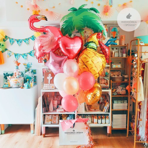 bukiet-balonow-z-helem-na-urodziny-dziewczyny-tropical-party-flaming-palma-wieczor-panienski-warszawa-Wiewiorka-i-Spolka-personalized-balloons-girl-birthday-Squirrel-and-Company