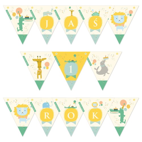girlanda-dekoracje-ozdoby-wiszace-baner-napis-na-sznurku-urodziny-roczek-zwierzatka-ze-zwierzatkami-krokodyl-zyrafa-slonik-lew-foczka-zolw-Wiewiorka-i-Spolka-animals-personalised-paper-garland-banner-Squirrel-Company