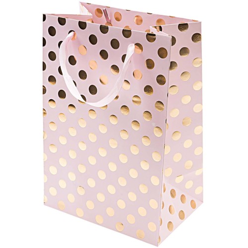 torebka-prezentowa-z-uchem-na-prezenty-rozowa-w-zlote-groszki-Wiewiorka-i-Spolka-pink-dotted-paper-gift-bag-Squirrel-Company