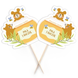 Piki Miś Miodek personalizowane / 10 szt.