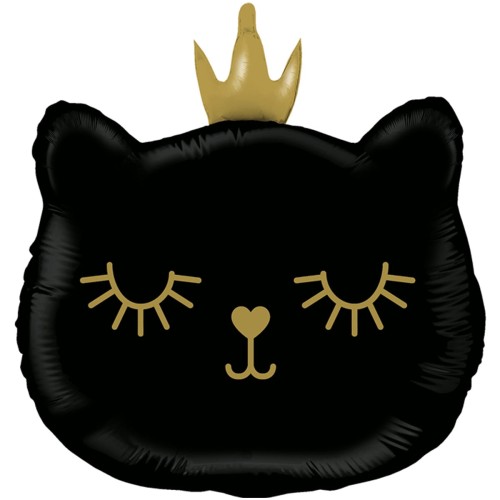balon-helowy-czarny-kotek-w-koronie-Wiewiorka-i-Spolka-black-cat-princess-foil-balloon-Squirrel-and-Company