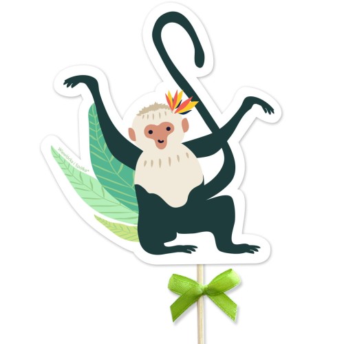 topper-dekoracja-ozdoba-na-tort-do-tortu-urodziny-dzungla-malpka-Wiewiorka-i-Spolka-jungle-monkey-party-cake-topper-Squirrel-Company