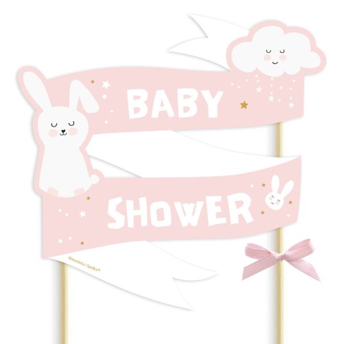 topper-dekoracja-ozdoba-na-tort-do-tortu-baby-shower-dziewczynka-rozowy-kroliczek-Wiewiorka-i-Spolka-pink-bunny-baby-shower-girl-cake-topper-Squirrel-Company