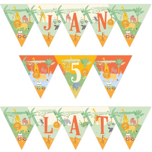 girlanda-dekoracje-ozdoby-wiszace-baner-napis-na-sznurku-urodziny-roczek-chrzest-chrzciny-safari-zwierzeta-Wiewiorka-i-Spolka-safari-animals-personalized-paper-garland-banner-Squirrel-Company