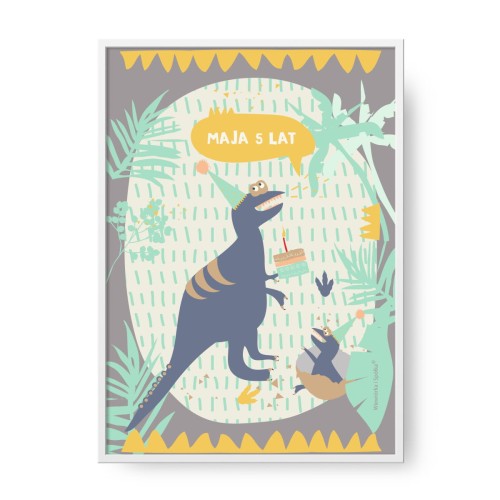 grafika-plakat-do-pokoju-prezent-na-urodziny-dinozaury-dinozaur-dzungla-Wiewiorka-i-Spolka-dino-dinos-jungle-personalised-birthday-poster-Squirrel-Company