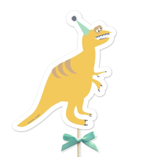 topper-dekoracja-ozdoba-na-tort-do-tortu-urodziny-dinozaur-dinozaury-tyranozaur-Wiewiorka-i-Spolka-dino-dinos-disosaur-cake-topper-Squirrel-Company