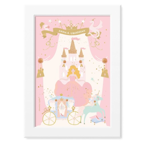 obrazek-plakat-do-pokoju-prezent-na-urodziny-krolewna-ksiezniczka-Wiewiorka-i-Spolka-princess-personalized-birthday-poster-Squirrel-Company