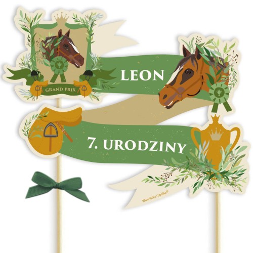 topper-dekoracja-ozdoba-personalizowana-na-tort-z-koniem-konik-Wiewiorka-i-Spolka-horse-personalized-cake-topper-Squirrel-and-Company