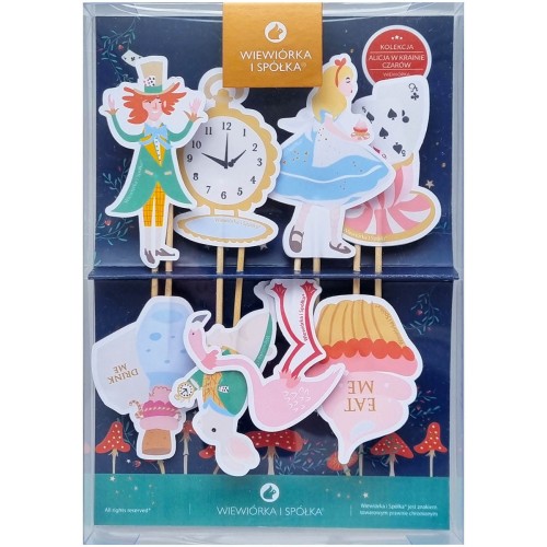 piki-pikery-wykalaczki-na-babeczki-urodziny-alicja-w-krainie-czarow-Wiewiorka-i-Spolka-alice-in-wonderland-cupcake-kit-mini-flags-Squirrel-Company