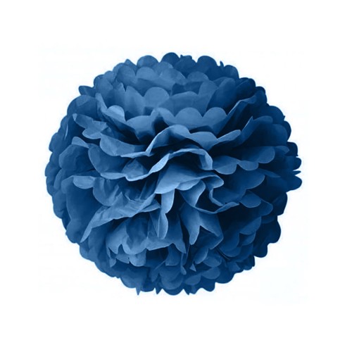 pompony-bibulowe-z-bibuly-dekoracje-wiszace-granatowe-pompon-granatowy-Wiewiorka-i-Spolka-navy-blue-tissue-pompom-pompoms-Squirrel-Company