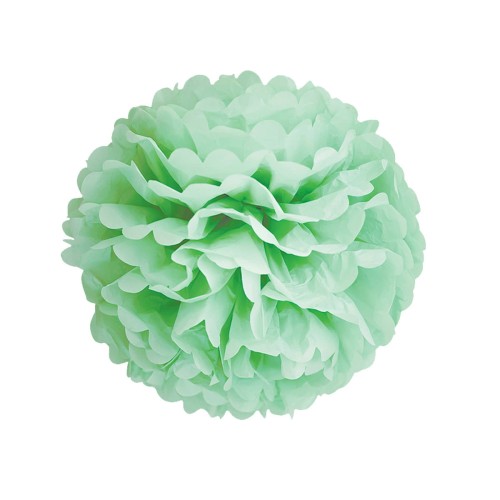 pompony-bibulowe-z-bibuly-dekoracje-wiszace-mietowe-pompon-zielony-mietowy-Wiewiorka-i-Spolka-mint-tissue-pompom-pom-poms-Squirrel-Company