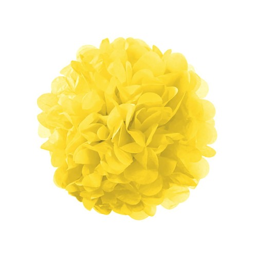 pompony-bibulowe-z-bibuly-dekoracje-wiszace-zolte-pompon-zolty-Wiewiorka-i-Spolka-yellow-tissue-pompom-pom-poms-Squirrel-Company