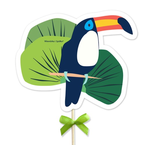 topper-dekoracja-ozdoba-na-tort-do-tortu-urodziny-tukan-tukana-tukanem-dzungla-Wiewiorka-i-Spolka-toucan-jungle-cake-topper-Squirrel-Company