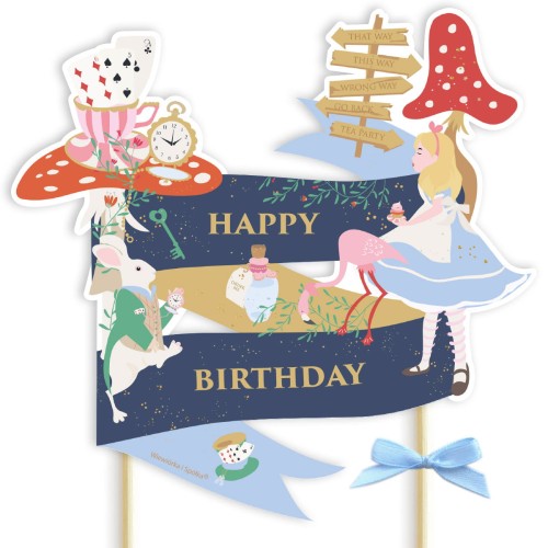 topper-dekoracja-ozdoba-na-tort-do-tortu-alicja-w-krainie-czarow-happy-birthday-Wiewiorka-i-Spolka-alice-in-wonderland-cake-topper-Squirrel-Company