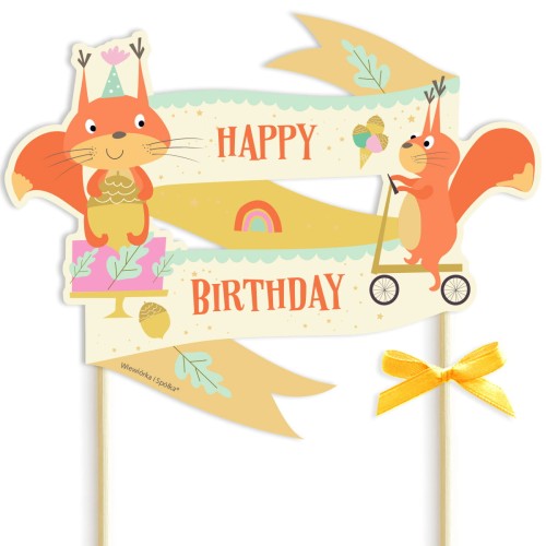 topper-dekoracja-ozdoba-na-tort-do-tortu-urodziny-roczek-Wiewiorka-i-Spolka-happy-birthday-cake-topper-Squirrel-Company