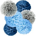 pompony-bibulowe-z-bibuly-dekoracje-wiszace-blekitne-granatowe-szare-zestaw-komplet-Wiewiorka-i-Spolka-blue-navy-gray-tissue-pompom-pom-poms-Squirrel-Company