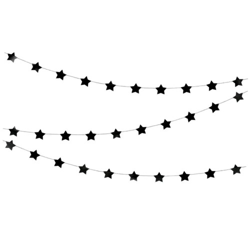girlanda-gwiazdki-czarne-Wiewiorka-i-Spolka-black-foiled-stars-hanging-garland-Squirrel-and-Company