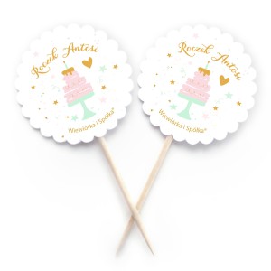 Piki Confetti Party kółeczka personalizowane / 10 szt.