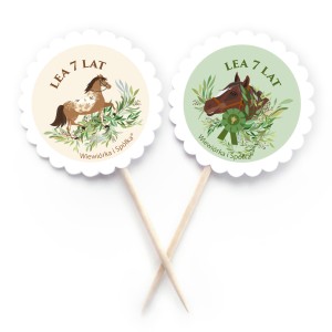 Piki Horse kółeczka personalizowane / 10 szt.