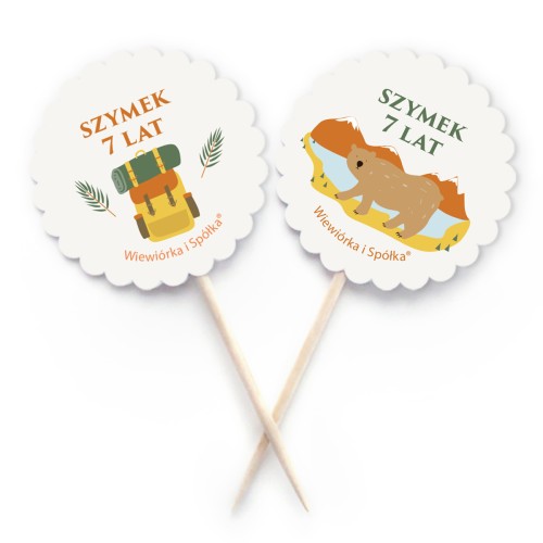 piki-pikery-wykalaczki-dekoracje-na-babeczki-urodziny-lets-explore-szkola-przetrwania-harcerze-Wiewiorka-i-Spolka-survival-camping-scouting-cupcake-personalised-kit-mini-flags-Squirrel-Company