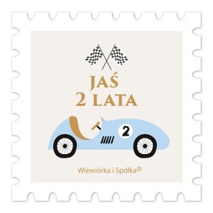 Naklejki Auto Retro znaczki personalizowane / 5 szt.