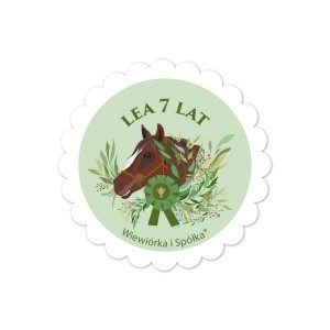 Naklejki Horse kółeczka personalizowane / 5 szt.