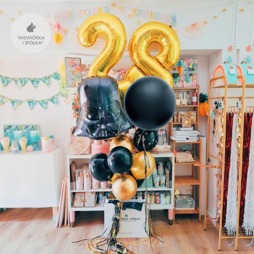 bukiet-balonow-dla-pana-chlopaka-gwiezdne-wojny-dart-vader-zloty-Wiewiorka-i-Spolka-gold-balloons-star-wars-Squirrel-and-Company