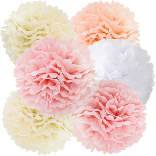 pompony-bibulowe-z-bibuly-dekoracje-wiszace-różowe-beżowe-białe-zestaw-komplet-Wiewiorka-i-Spolka-pink-white-ivory-tissue-pompom-pom-poms-Squirrel-Company
