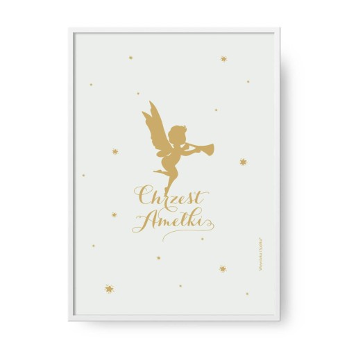 grafika-plakat-do-pokoju-prezent-na-urodziny-roczek-chrzest-chrzciny-chlopca-mietowy-pudrowy-ze-zlotym-aniolkiem-Wiewiorka-i-Spolka-gold-angel-personalised-birthday-baptism-poster-Squirrel-Company