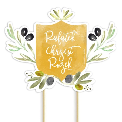 topper-dekoracja-ozdoba-na-tort-do-tortu-chrzest-roczek-pierwsza-komunia-gaj-oliwny-galazki-oliwne-oliwki-Wiewiorka-i-Spolka-olive-olives-branch-personalised-baptism-first-holy-communion-cake-topper-Squirrel-Company
