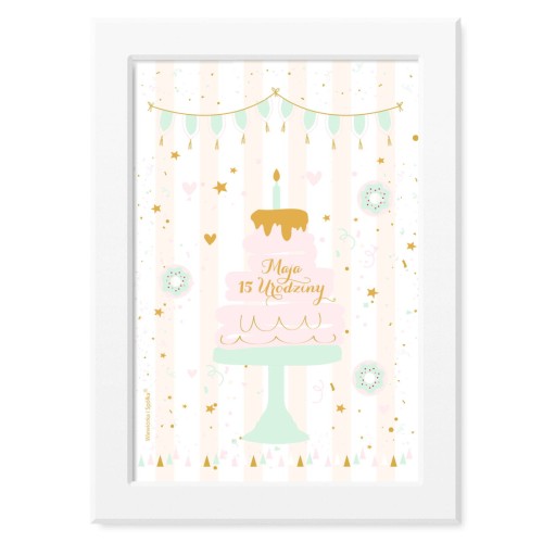 obrazek-plakat-do-pokoju-prezent-na-urodziny-chrzest-chrzciny-roczek-rozowy-zloty-z-torcikiem-tortem-tort-Wiewiorka-i-Spolka-confetti-party-personalized-baptism-birthday-cake-poster-Squirrel-Company