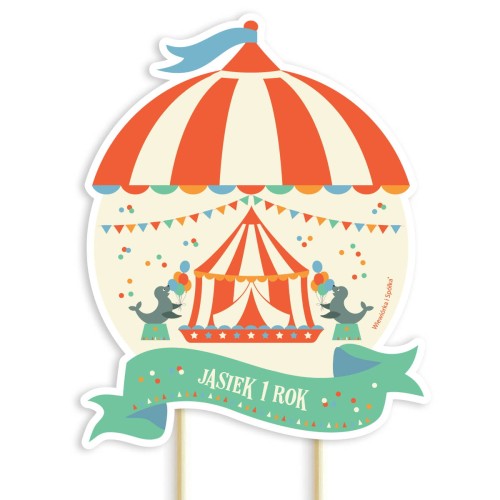 topper-dekoracja-ozdoba-na-tort-do-tortu-urodziny-cyrkowe-cyrk-foka-foki-Wiewiorka-i-Spolka-circus-carnival-seal-personalized-cake-topper-Squirrel-Company