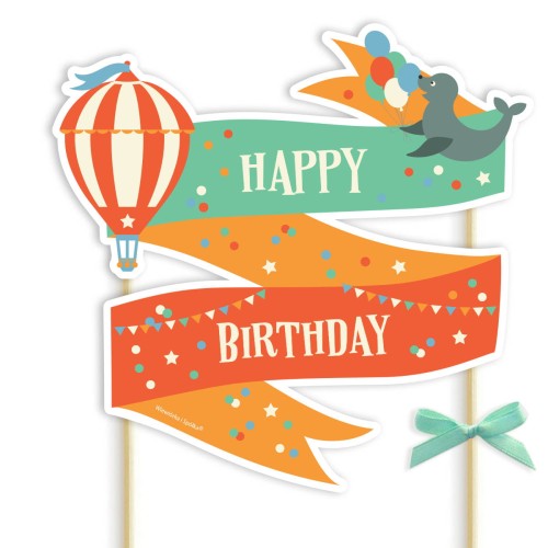 topper-dekoracja-ozdoba-na-tort-do-tortu-urodziny-cyrk-balon-foka-Wiewiorka-i-Spolka-circus-hot-air-balloon-seal-happy-birthday-cake-topper-Squirrel-Company