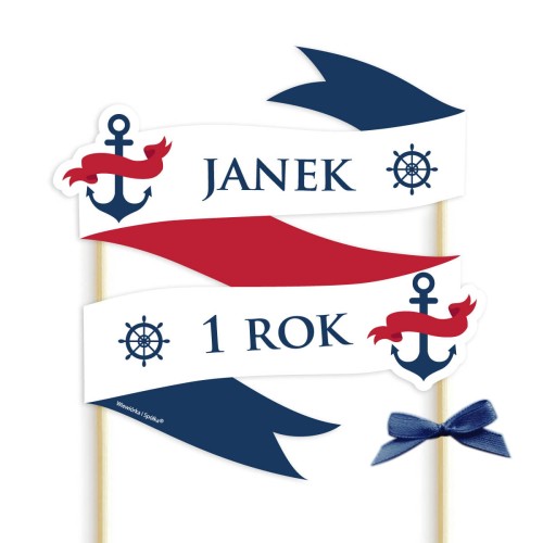 topper-dekoracja-ozdoba-na-tort-do-tortu-urodziny-roczek-chrzciny-chrzest-marynistyczne-morskie-zeglarskie-maly-zeglarz-Wiewiorka-i-Spolka-marine-sailor-anchor-personalized-cake-topper-Squirrel-Company
