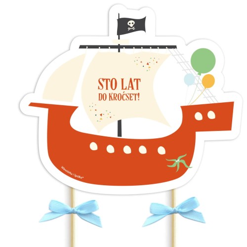 topper-dekoracja-ozdoba-na-tort-do-tortu-okret-piraci-Wiewiorka-i-Spolka-pirates-ship-cake-topper-Squirrel-Company
