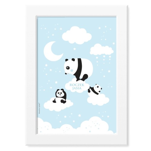 obrazek-plakat-do-pokoju-prezent-na-roczek-baby-shower-blekitna-panda-Wiewiorka-i-Spolka-blue-panda-bear-personalized-birthday-poster-Squirrel-Company