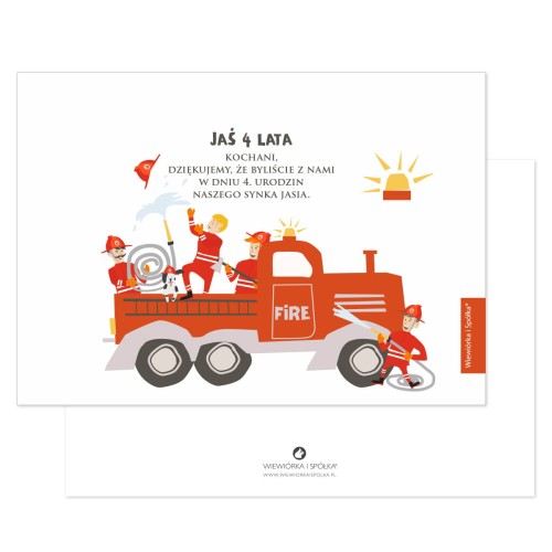 karnety-na-podziekowania-dla-gosci-za-przybycie-na-urodziny-chlopca-strazacy-strazackie-strazak-Wiewiorka-i-Spolka-fireman-personalised-birthday-thank-you-cards-Squirrel-Company