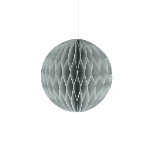 kula-honeycomb-bibulowa-z-bibuly-dekoracja-papierowa-dekoracje-kule-wiszace-20cm-szara-stalowa-Wiewiorka-i-Spolka-gray-tissue-paper-honeycomb-ball-Squirrel-Company