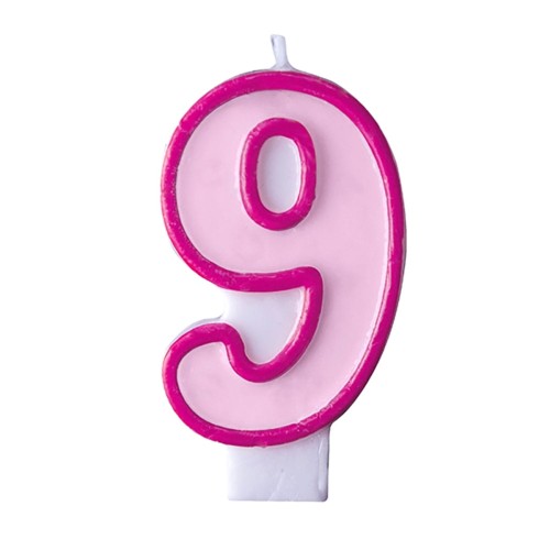 swieczka-na-dziewiate-urodziny-dziewiec-dziewiatka-dziewiatki-cyferka-rozowa-Wiewiorka-i-Spolka-pink-nine-number-candle-Squirrel-Company