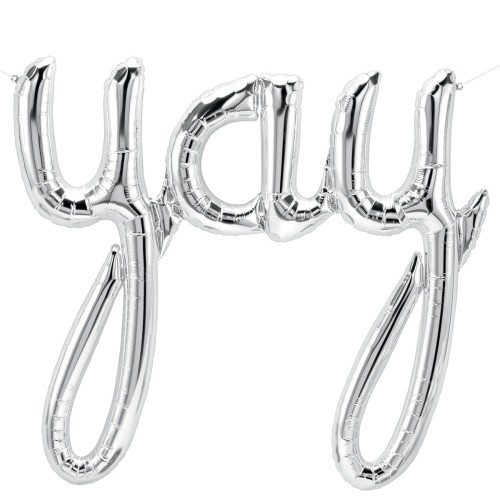 balon-napis-srebrny-yay-na-powietrze-Wiewiorka-i-Spolka-air-filled-silver-yay-balloon-Squirrel-Company