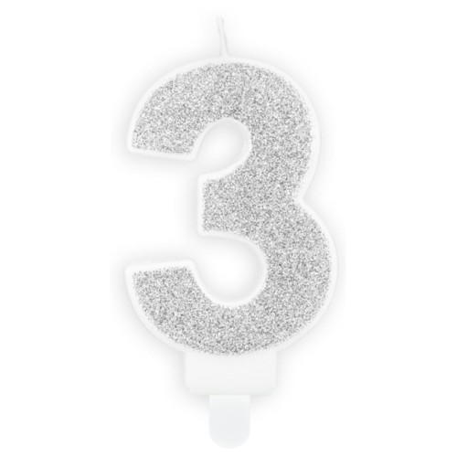 swieczka-na-trzecie-urodziny-trzy-trojka-trojki-cyferka-srebrna-Wiewiorka-i-Spolka-silver-three-number-candle-Squirrel-Company