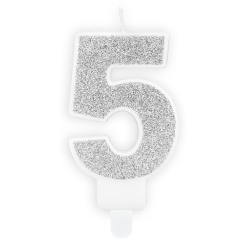 swieczka-na-piate-urodziny-piec-piatka-piatki-cyferka-srebrna-Wiewiorka-i-Spolka-silver-five-number-candle-Squirrel-Company